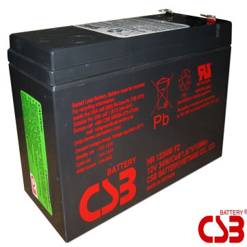 Bateria CSB 12V 9AH-34W HR 1234 F2  ORIGINAL  SMS/NHS/APC